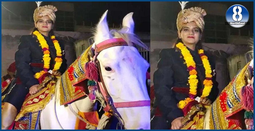 Bride Reverses Role! Rides Horse, Wears Sherwani for Ritual 1 bride