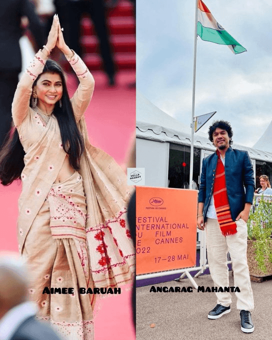 মুগাৰ সাজ পিন্ধি কাঁ চলচ্চিত্ৰ মহোৎসৱৰ ৰেড কাৰ্পেটত অভিনেত্ৰী আইমী বৰুৱা... 2 image 82