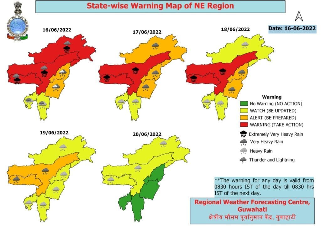 ৰাজ্যত ২০ জুনলৈ অব্যাহত থাকিব বৰষুণ, বতৰ বিজ্ঞান কেন্দ্ৰৰ সতৰ্কবাণী 1 WhatsApp Image 2022 06 16 at 5.16.26 PM