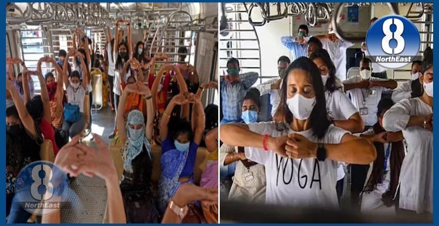 yoga in train