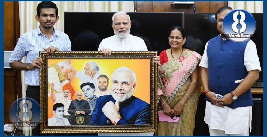 painting present to modi