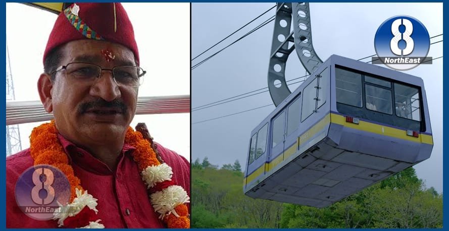 মন্দিৰৰ পৰা উভতি অহাৰ সময়ত মধ্য আকাশত ৰ’পৱে’ত আৱদ্ধ হৈ পৰিল বিজেপি বিধায়ক সহ ৪০ ভক্ত 1 ropeway surkanda