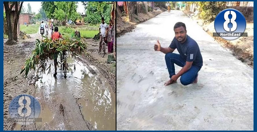 boy made road