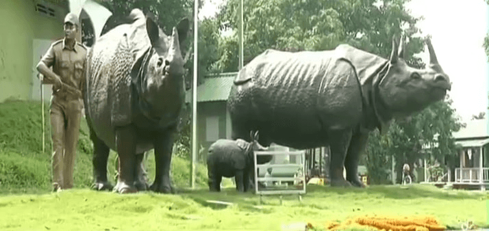 খড়্গ পোৰা ছাইৰে কাজিৰঙাত নিৰ্মাণ গঁড়ৰ প্ৰতিকৃতি, আজি মুখ্যমন্ত্ৰীয়ে কৰিব উদ্বোধন... 1 image 184