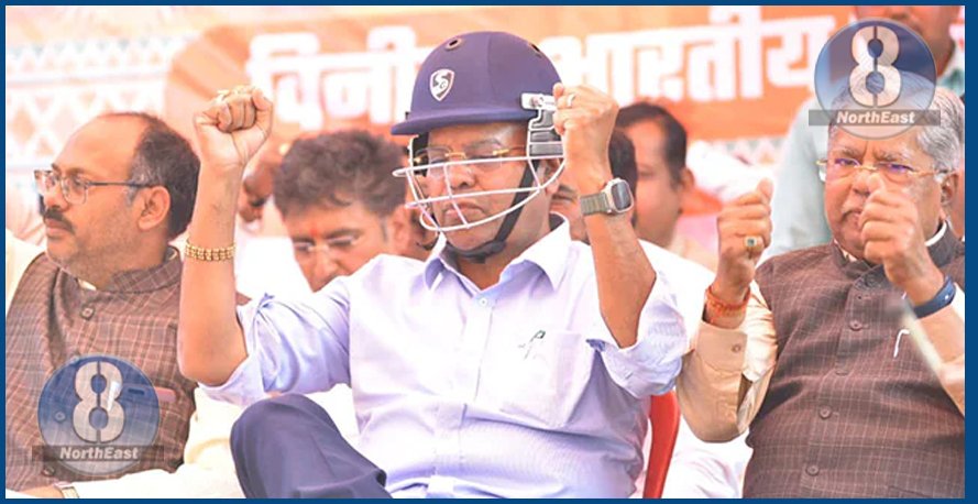 bjp mla wear helmet