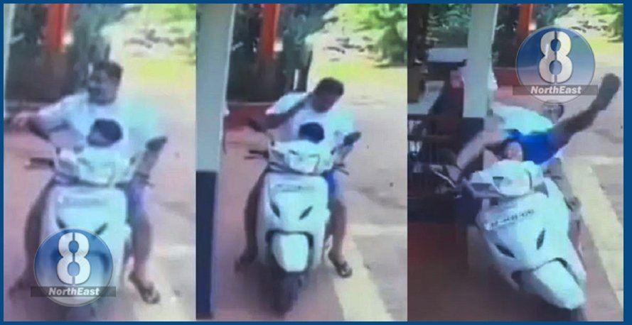 fall from scooty