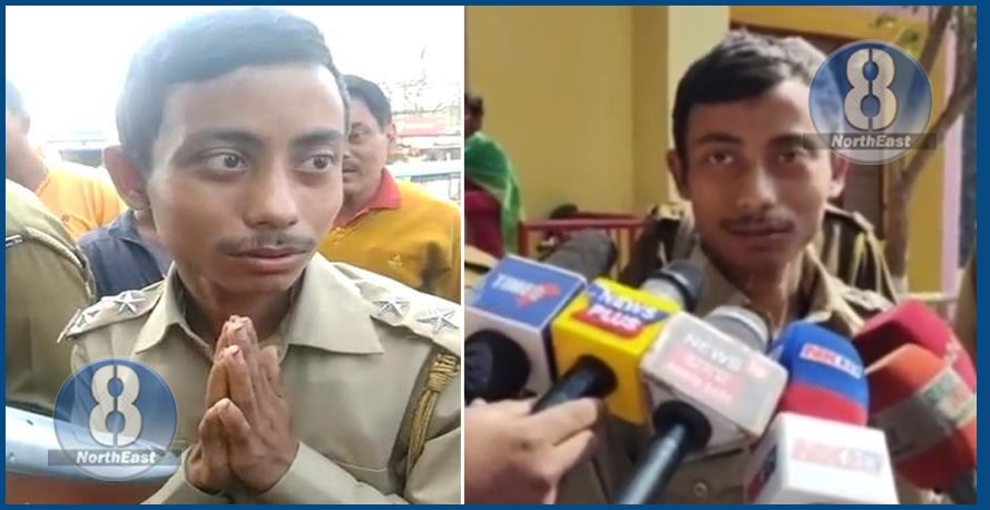 অসম আৰক্ষীত মোক চাকৰি দিয়ক! এইবাৰ ৰাইজে কৰায়ত্ত কৰিলে খাকী পোছাকধাৰী ভুৱা SI ছাৰক, কেমেৰাৰ সন্মুখত ক’লে… 1 fake si himangsu