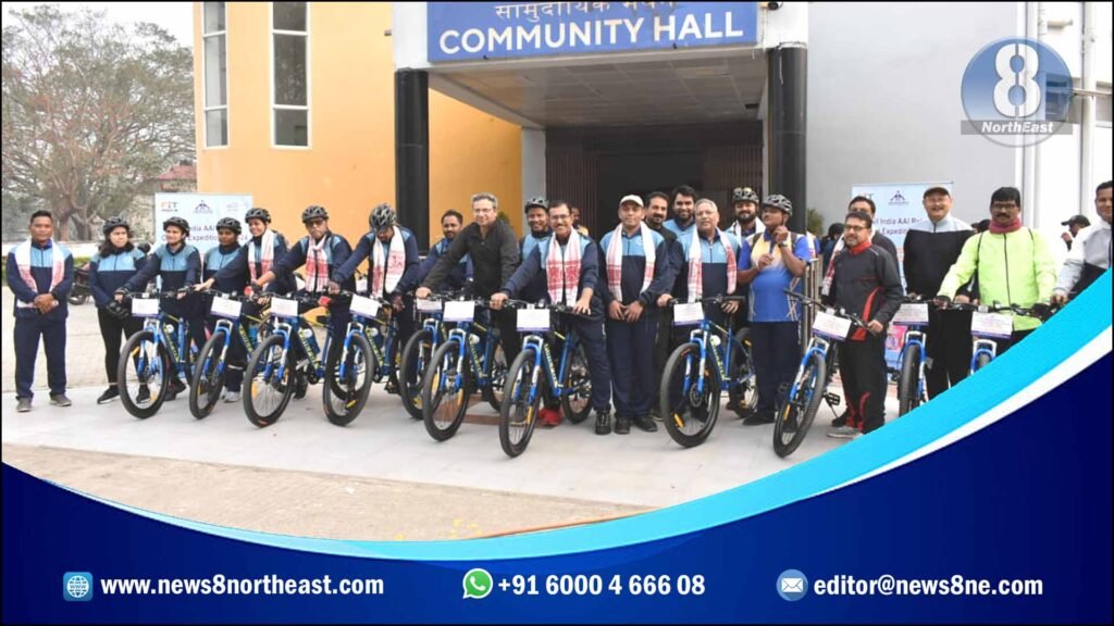 Pedalling Towards Sustainability: AAI's Pioneering Effort Against Single-Use Plastic 1 guwahati-aai-rscb-ner-no-single-use-plastic-cycle-rally-news8northeast