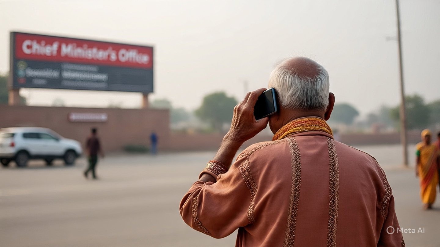 a 70 year old rajasthani old man is seen