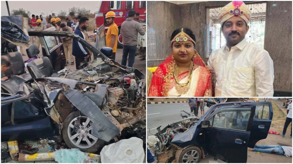 মন্দিৰৰ পৰা ওভতাৰ পথতে কাল হ’ল ৰৈ থকা ট্ৰাক; কৰ্ণাটকত ন-বিবাহিত দম্পতীৰ কৰুণ মৃত্যু 2 image 1