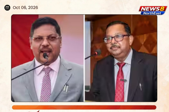 নিৰ্বাচন আয়োগক সমালোচনা কৰি প্ৰাক্তন ন্যায়াধীশসকলৰ ৰোষত উচ্চতম ন্যায়ালয়ৰ ন্যায়াধীশ উজ্জ্বল ভূঞা 1 ন্যায়াধীশ বি আৰ গাভাই আৰু ন্যায়াধীশ উজ্জ্বল ভূঞাৰ ছবি থকা NEWS8 NorthEast সংবাদ কাৰ্ড